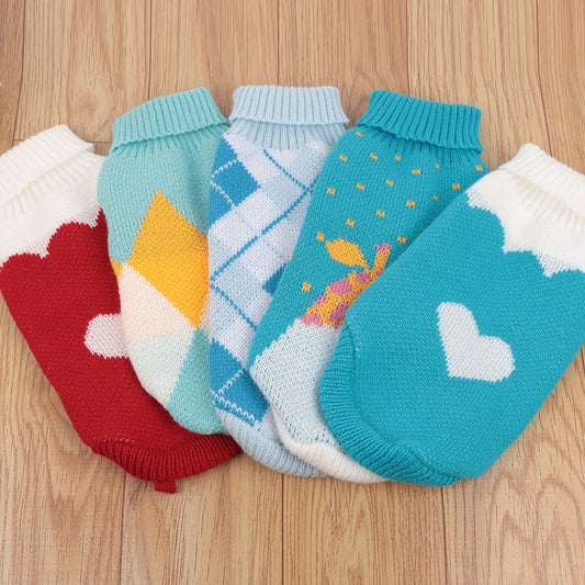 KFX-4765885 Multi-Color Knitting Cat Sweater in Various Patterns for Casual Wear