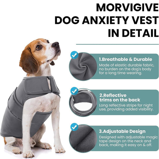 KFX-4775997 Dog Anxiety Relief Vest with Shock Protection Features for Comfortable Fit