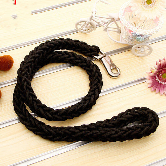 KFX-4788925 Durable Nylon Pet Leash for Large Dogs with Reflective Strips - Various Sizes Available