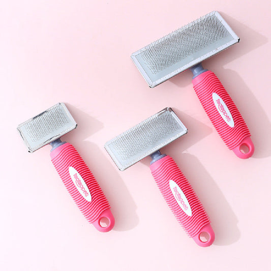 KFX-4796477 Comfortable Plastic Handle Pet Comb in Various Sizes and Colors