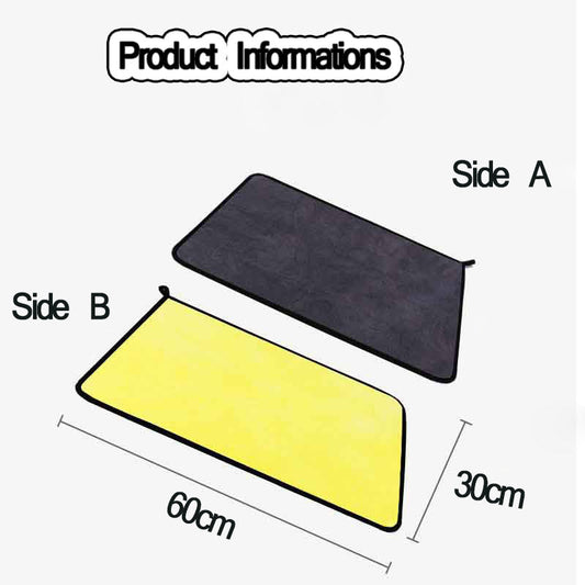 KFX-4806077 Super Absorbent Fiber Towel for Pet Drying, Car Cleaning, and Household Use