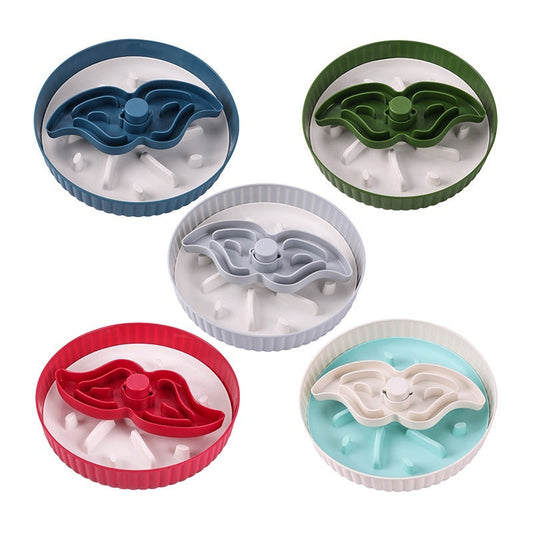 KFX-4848701 Rotating Pet Licking Mat with Anti-Choke Silica Gel Feeding Pad - Multiple Colors Available