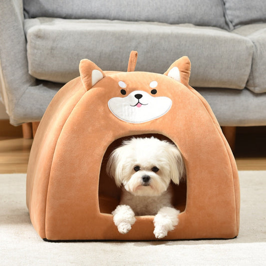 KFX-4854717 Cozy Autumn and Winter Machine Washable Pet Bed for Cats - Available in S, M, L