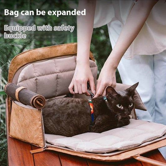 KFX-4874173 Portable Brown Dog Diaper Bag for Travel and Pet Car Kennel Storage