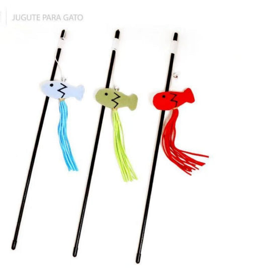 KFX-4878525 Interactive Cat Fishing Rod Teaser Toy for Engaging Playtime