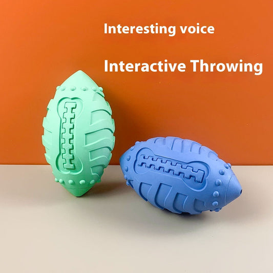KFX-4880317 Interactive Bite-Resistant Pet Training Ball for Teeth Cleaning & Play