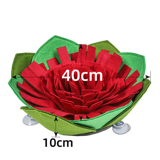 KFX-4888253 Flower-Shaped Dog Training Mat with Suction Cups for Weight Loss and Sniffing Activity