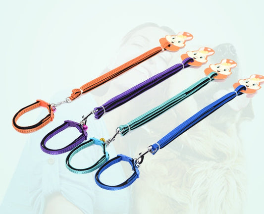 KFX-4898749 Nylon Foam Cotton Traction Belt for Small and Medium Dogs - Adjustable Neck Sizes 22-57 cm