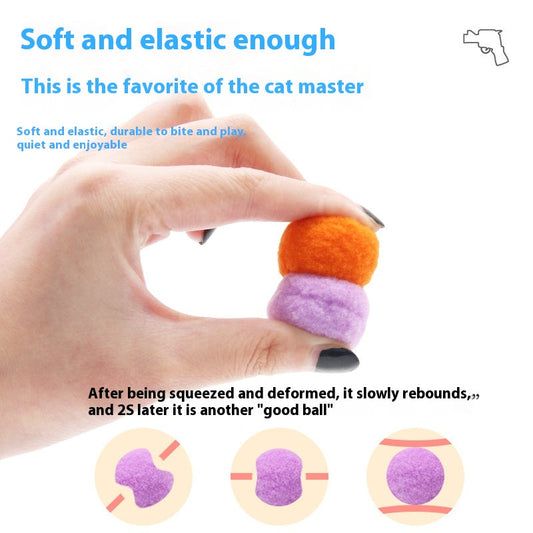 KFX-4905533 Plush Launching Toy Balls for Interactive Pet Play - Variety Packs Available