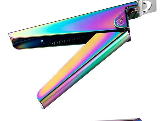 KFX-4935485 Stainless Steel UV Gel Nail Tips Trimmer Cutter Tool – Rainbow Finish