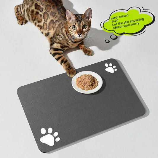 KFX-4939325 Washable Pet Feeding Mat for Dogs and Cats - Absorbent Quick-Drying Training Pad in Various Sizes and Colors