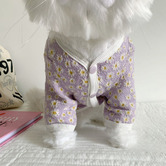 KFX-4939837 Cozy Autumn and Winter Dog and Cat Sweater in Purple and Blue