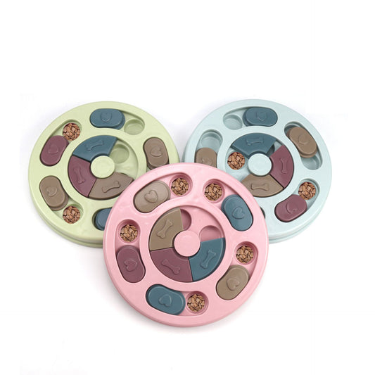 KFX-4953789 Interactive Slow Dispensing Pet Feeder Puzzle Toy for Dogs - Non-Toxic and Durable Design