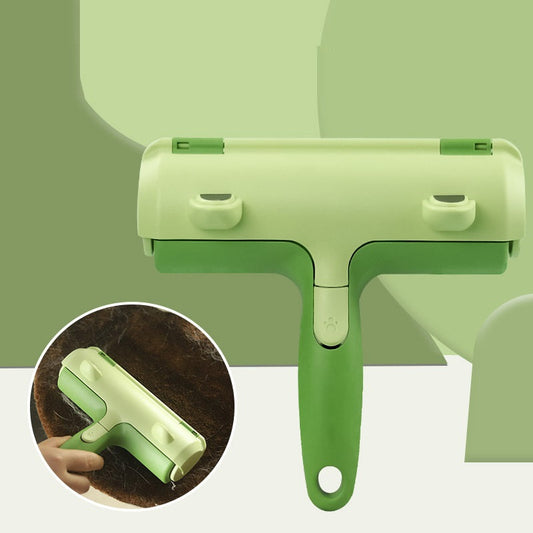 KFX-4954557 Pet Hair Cleaner with Bidirectional Bristles - Versatile ABS Tool for Sofas, Bedsheets, and Carpets