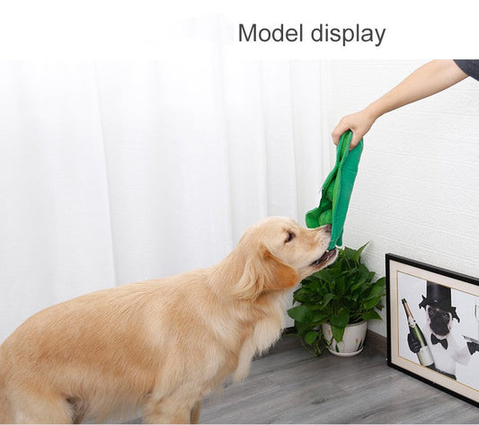 KFX-4965309 Plush Pea Dog Sniffing Toy with Vocalization for Boredom Relief and Teething Fun
