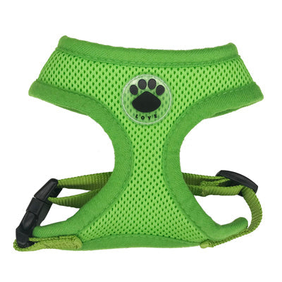 KFX-4996541 Breathable Mesh Dog Harness - Adjustable, Soft Polyester Chest Strap in Multiple Colors and Sizes