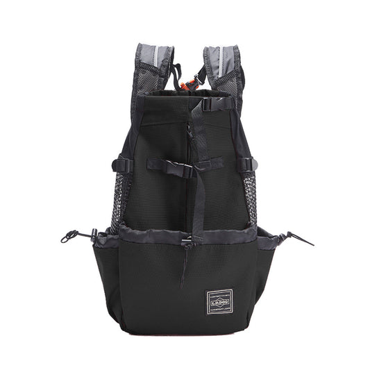 KFX-4999485 Adjustable Pet Backpack for Outdoor Adventures with Water Bottle Holder, Sizes S-XL
