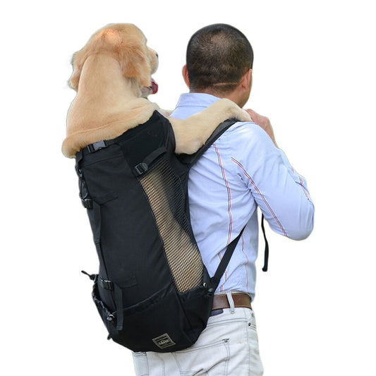 KFX-4999485 Adjustable Pet Backpack for Outdoor Adventures with Water Bottle Holder, Sizes S-XL