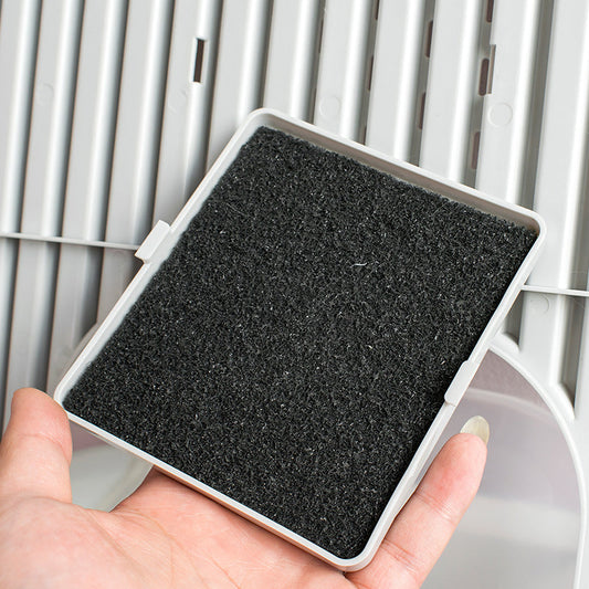 KFX-5004861 Activated Carbon Deodorant Filters for Litter Boxes - Pack of 3, 10.5x11.5cm