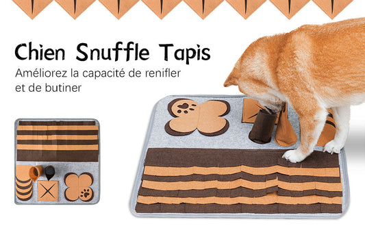 KFX-5013565 Interactive Pet Sniffing Pad for Dogs - Felt Material Biting Toy, 32.77 x 22.61 cm