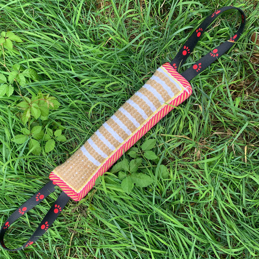 KFX-5022909 Coarse Hemp Dog Biting Stick - 30cm Training Toy for Play and Chewing