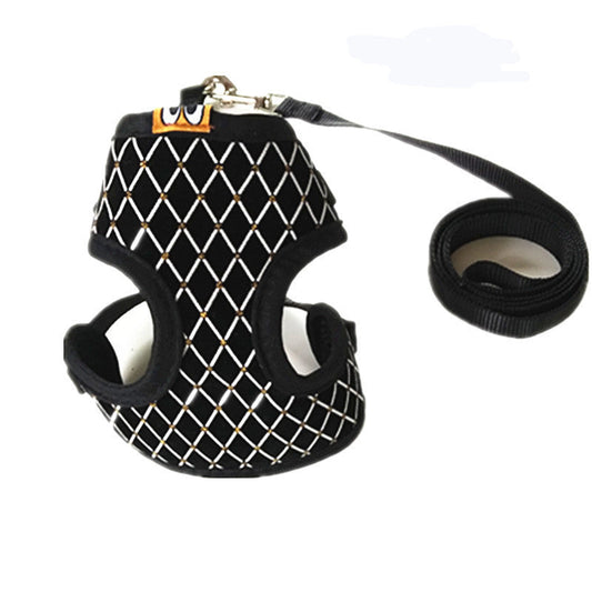 KFX-5029309 Dog and Cat Nylon Vest Carrier with Breathable Mesh and Soft Chest Strap for Small and Medium Pets