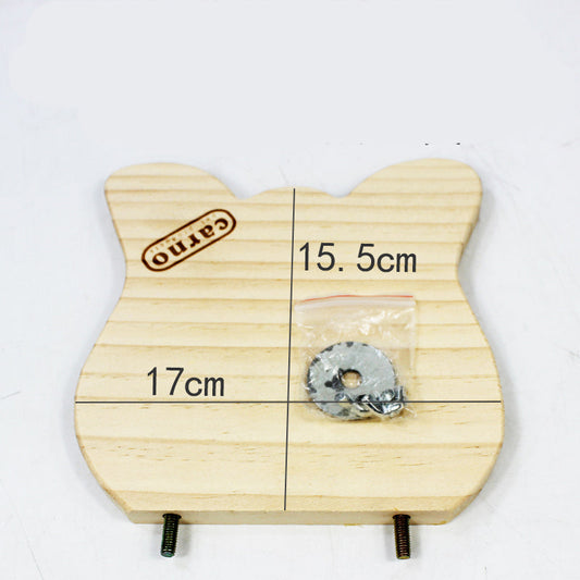 KFX-5050941 Wooden Totoro-Themed Swing Board with Pedal for Fun Outdoor Play