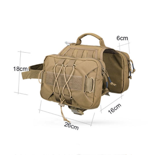 KFX-5062077 Tactical Dog Backpack – Durable 1000D Nylon with Adjustable Chest Strap – Available in Multiple Colors