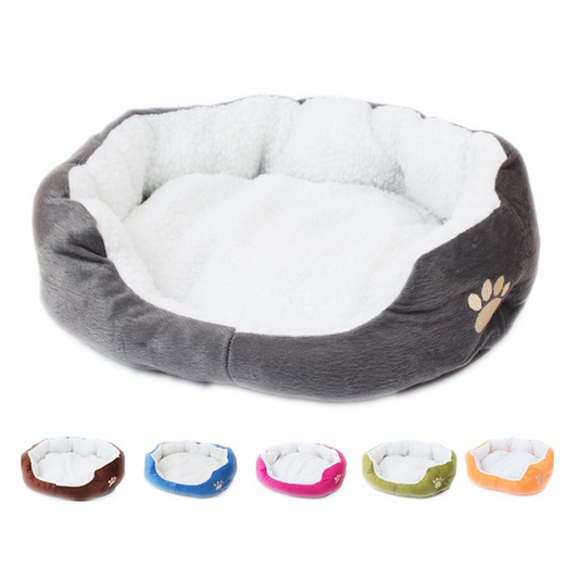 KFX-5066813 Cozy Fleece Pet Bed for Small Dogs and Cats - Soft and Comfortable 50x40cm