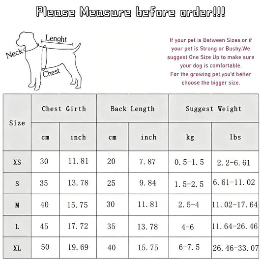 KFX-5073085 Color Block Windbreaker for Small to Medium Dogs - Weather Resistant, Comfortable Cotton Coat