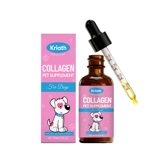KFX-5074365 Collagen Supplement for Dogs with Vitamin C, Biotin, and Hyaluronic Acid