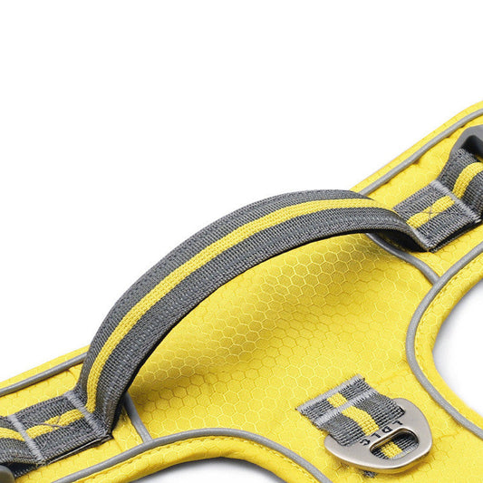KFX-5090365 Explosion-Proof Nylon Pet Chest and Back Harness with Shock Absorption and Night Vision Reflective Features