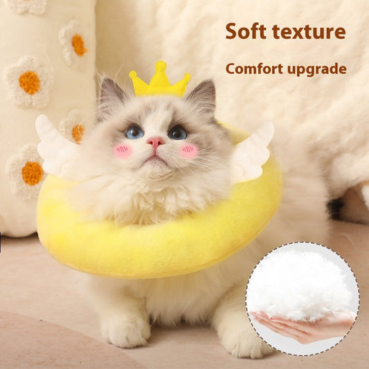 KFX-5091773 Pet Anti-Licking Collar for Cats - Waterproof Mohair Design in Various Colors and Sizes