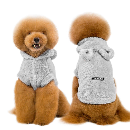 KFX-5093949 Cartoon Warm Clothes for Small Dogs - Double-Sided Velvet, Available in S to 2XL