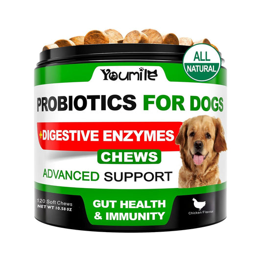 KFX-5107133 Probiotics Soft Chews for Dogs - Supports Seasonal Allergies, Gut and Digestive Health