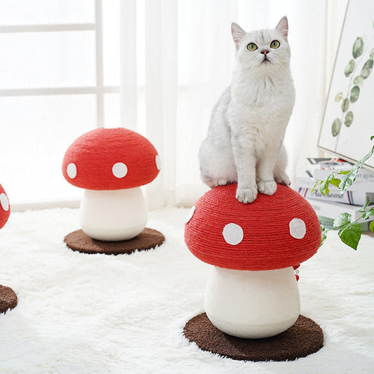 KFX-5116093 Red Sisal Cat Climbing Frame with Umbrella Design