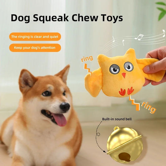 KFX-5127997 Plush Animal Shape Squeaky Toy for Dogs – Bite Resistant PP Cotton Toy for Small and Large Dogs