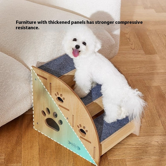 KFX-5129149 Small Dog Anti-Skid Wear-Resistant Pet Stairs for Easy Climbing - Available in 30cm, 35cm, and 40cm Heights