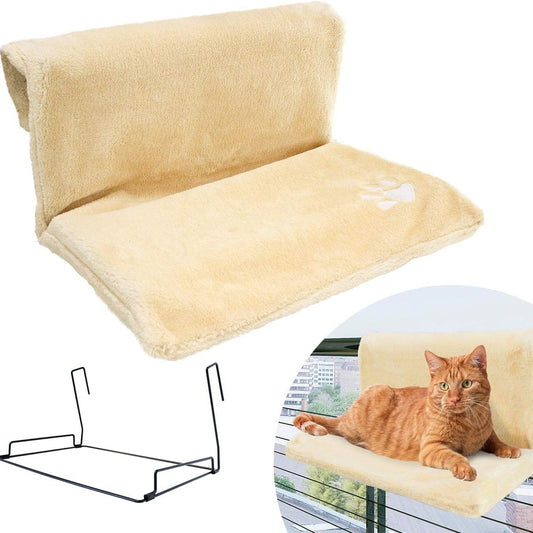 KFX-5132733 Plush L-Shaped Cat Hammock Nest in Various Colors and Materials