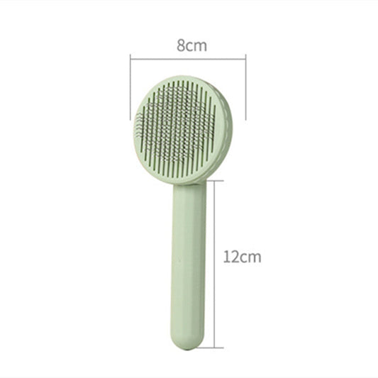 KFX-5151165 Self-Cleaning Comb for Dogs with ABS and Stainless Steel Needles - Blue, Cyan, Gray