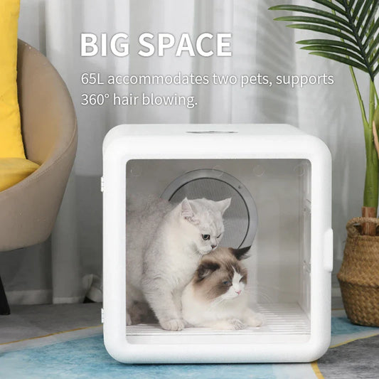 KFX-515283 Large 65L Automatic Pet Dryer for Cats and Dogs - Quiet, Fast Drying Machine for Indoor Use