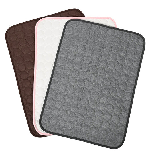 KFX-5195709 Reversible Thermal Dog Bed in Brown, Dark Gray, and Pink - Available in Sizes S and L