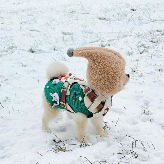 KFX-5231165 Cute Casual Winter Pet Hooded Hats - Various Styles for Small Pets