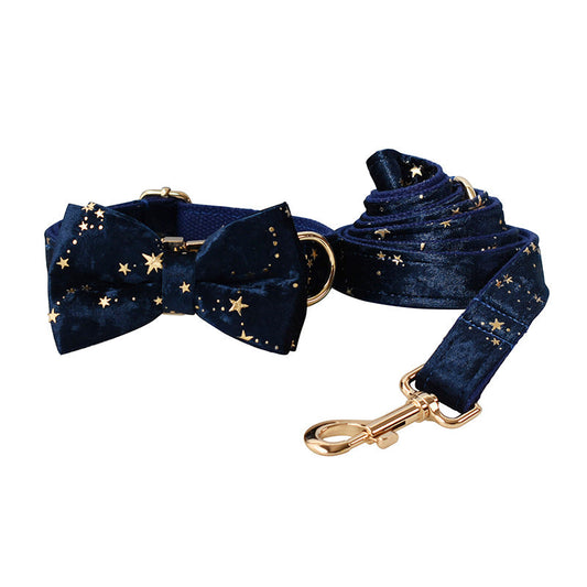 KFX-5251645 Dog Ring and Rope Set with Bow Knot - Cotton Material, Sizes S-XL