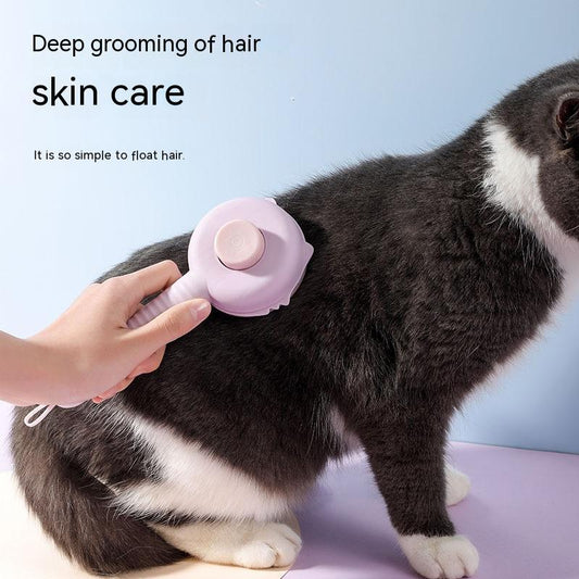 KFX-5260989 Colorful Floating Comb Brush for Cats and Dogs - Plastic Pet Grooming Tool