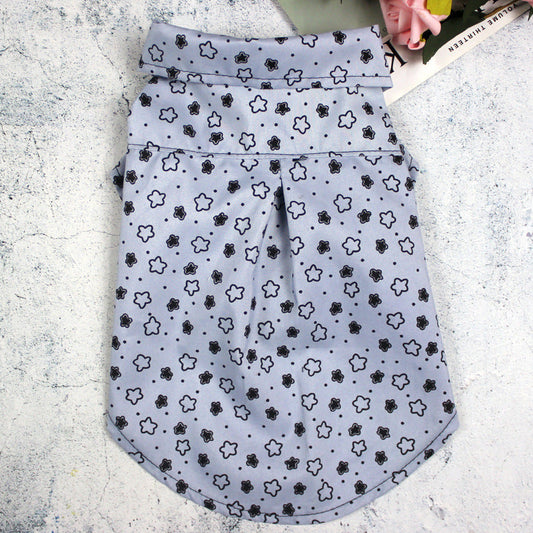 KFX-5271485 Cute Thin Clothes for Small Dogs - Teddy Bichon Collection in Blue, Pink, White, Khaki, Gray, and Yellow