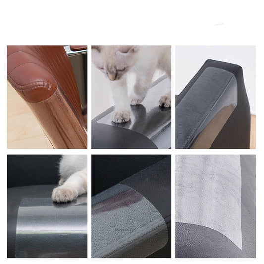 KFX-5319357 Furniture Chair Anti-Scratch Protective Stickers - 4 PCS, White Plastic, 440*300MM