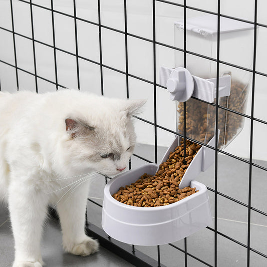 KFX-5334461 Suspended Automatic Pet Food Dispenser for Cats and Dogs - 2L Capacity, Adjustable Design