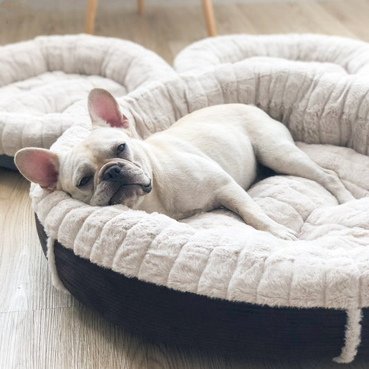 KFX-5334717 Cozy Plush Dog and Cat Mat for Autumn and Winter, Round Nest Design