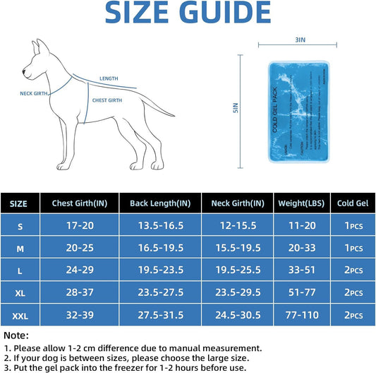 KFX-5336253 Adjustable Gray Cooling Vest with Ice Pack for Dogs - Summer Pet Apparel